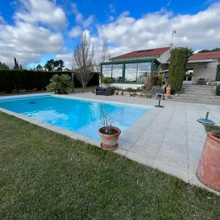 Gorgeous 5 Bedroom With Air Con, Heated Pool And Garden For 12 ヴィラ *