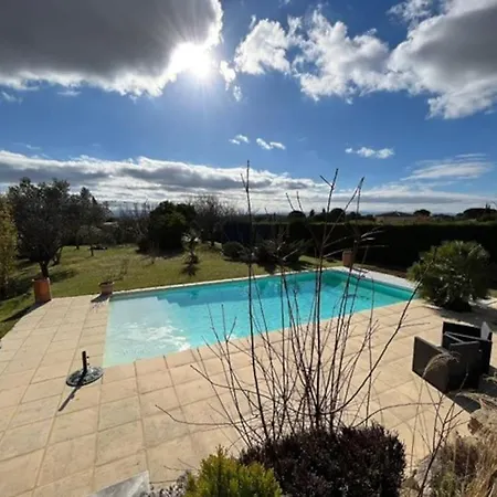 Gorgeous 5 Bedroom With Air Con, Heated Pool And Garden For 12 ヴィラ Villemoustaussou